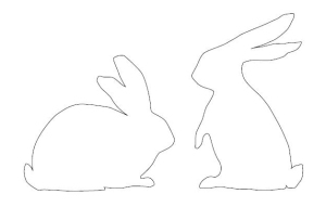 Мои рукодельки. Шаблон. Зайцы кролики.