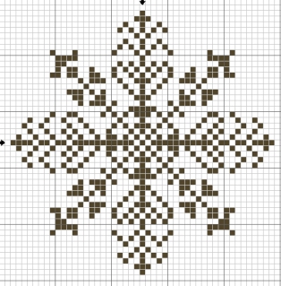 Снежинки – схемы для вышивки крестиком Snowflake12