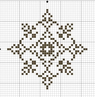 Снежинки – схемы для вышивки крестиком Snowflake14