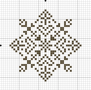 Снежинки – схемы для вышивки крестиком Snowflake15