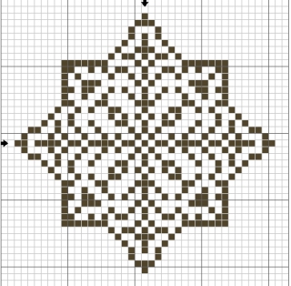 Снежинки – схемы для вышивки крестиком Snowflake17