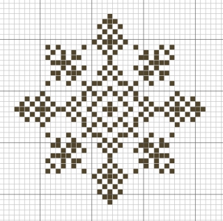 Снежинки – схемы для вышивки крестиком Snowflake22