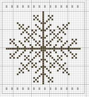 Снежинки – схемы для вышивки крестиком Snowflakepattern1