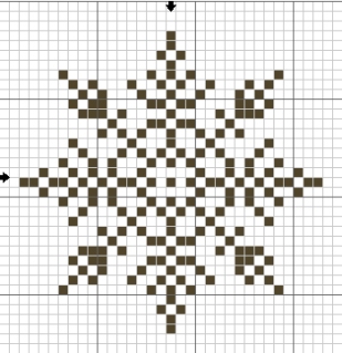 Снежинки – схемы для вышивки крестиком Snowflakepattern10