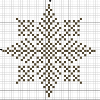 Снежинки – схемы для вышивки крестиком Snowflakepattern4