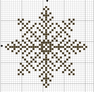 Снежинки – схемы для вышивки крестиком Snowflakepattern7